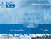 Tablet Screenshot of betten-karg.de